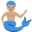 merman, medium skin tone